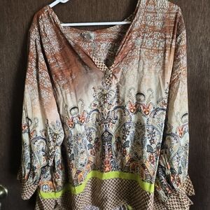 Ivy Jane Multicolor Paisley Women's Blouse